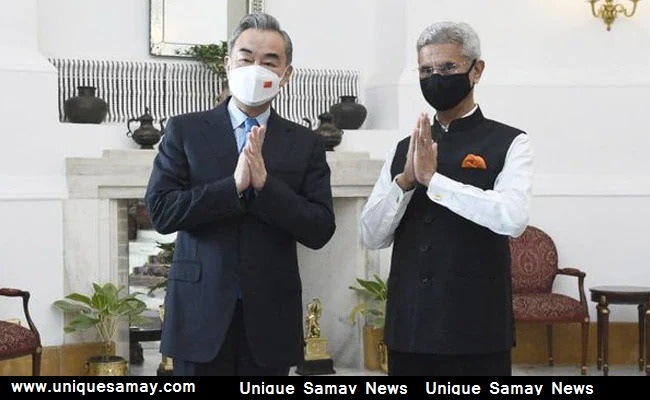 foreign ministers jaishankar meets chinas wang yi in delhi