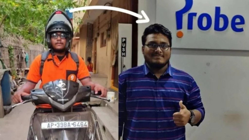 Swiggy and Zomato delivery boy bags job as software engineer