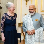 pm modi meets queen margrethe ii