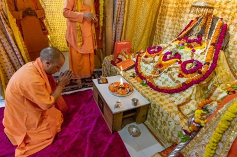 CM Yogi laid the foundation stone