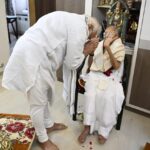 PM Modi celebrated his mother's 100th birthday