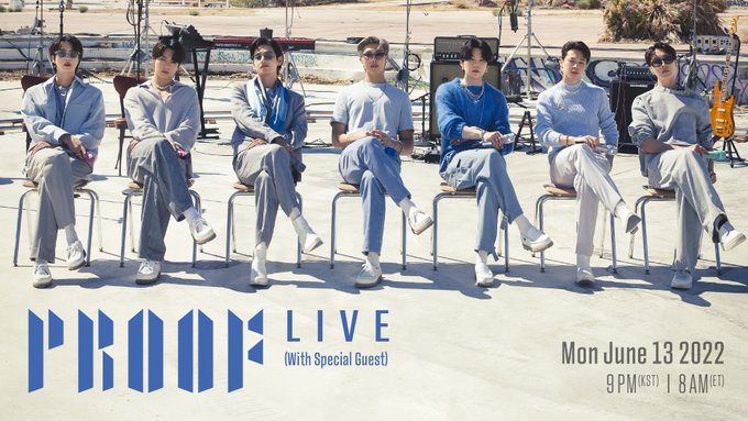 bts to perform proof live on 9th anniversary with special guest