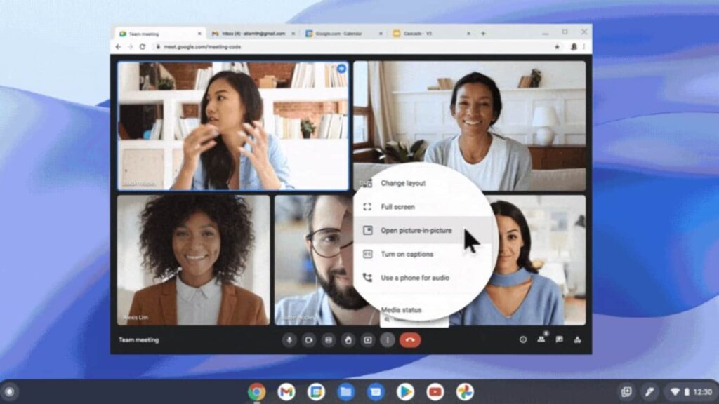 google meet will now come with picture in picture mode