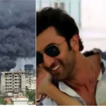 Fire breaks out on the sets