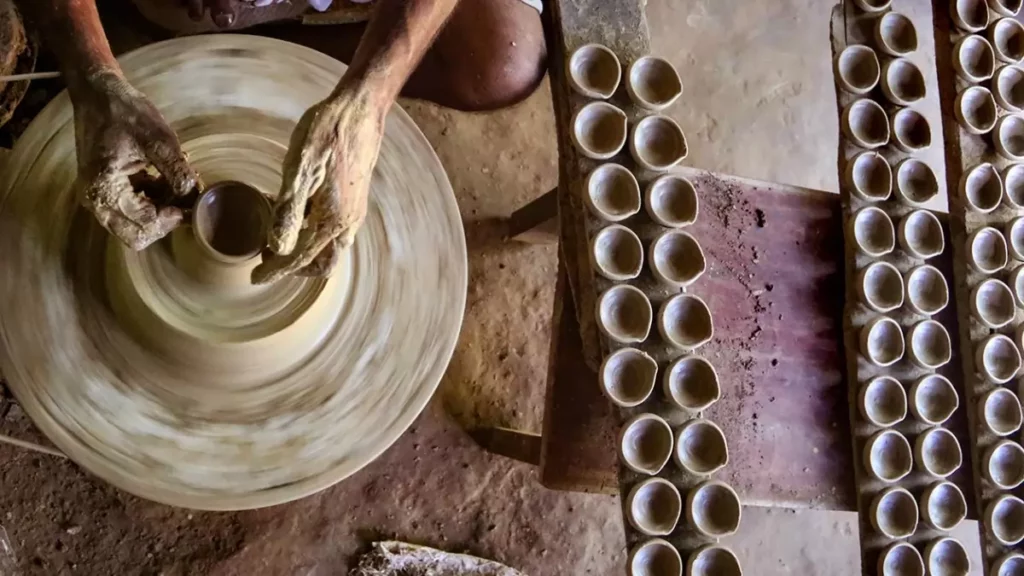 clay lamp