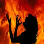 woman burn