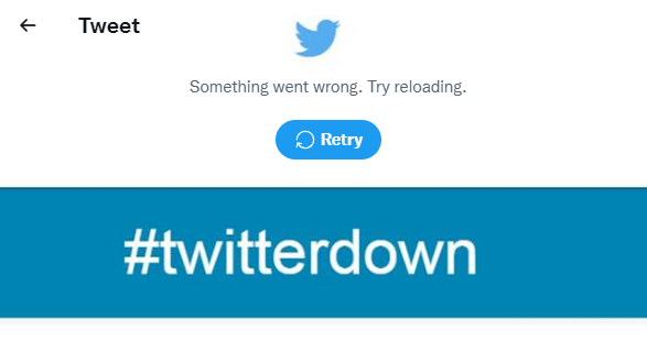 twiiter down