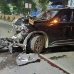 तेज रफ्तार कार ने मारी टक्कर