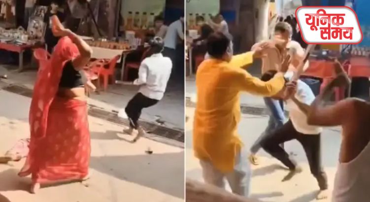 बरसाना में लस्सी बेचने वालों में मारपीट