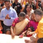 राष्ट्रपति द्रौपदी मुर्मू ने वृंदावन के बांकेबिहारी मंदिर में किए दर्शन