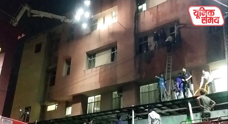 SMS अस्पताल के ICU में लगी भीषण आग