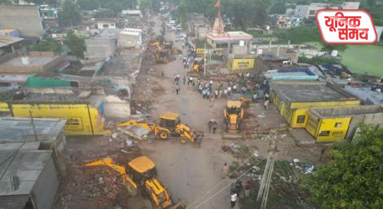 गरबा हिंसा पर 'बुलडोजर एक्शन