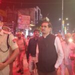 डीएम और एसएसपी ने रात्रि में बाजार का भ्रमण किया