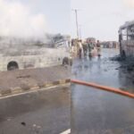 दिल्ली से बनारस जा रही बस में लगी भीषण आग