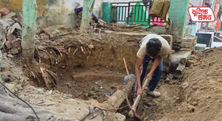 संभल में 47 साल बाद कुएं की खुदाई शुरू