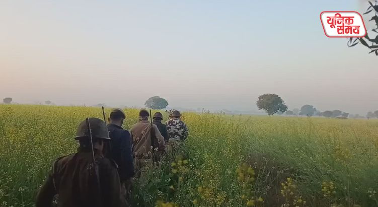 देवसेरस गांव' पर पुलिस की विशाल दबिश