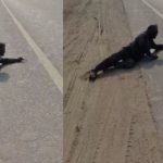A horrific scene on the national highway