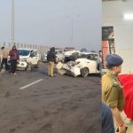 Accident on Delhi-Akshardham highway