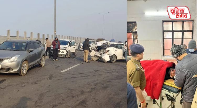 Accident on Delhi-Akshardham highway