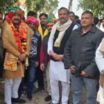Newly elected office bearers of Mathura Bar Association