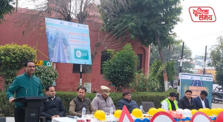 Traffic awareness month concludes at Mahuvan toll plaza