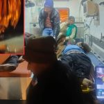An out-of-control container truck ran over passengers who had just disembarked from a bus