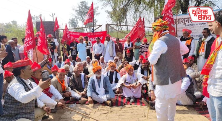 Farmers' tractor march in Mathura