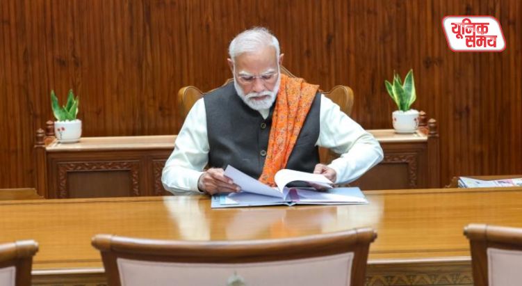 PM Modi takes charge at 'Seva Teerth'
