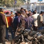 People standing at a Kulcha cart were crushed by a speeding scooter