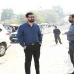 The Municipal Commissioner inspected the beautification by visiting the streets