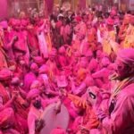 The world famous 'Laddu Maar Holi' is celebrated in a grand manner in Barsana