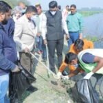 Yamuna Clean-up Drive at Gau Ghat resonates with Braj Mandal