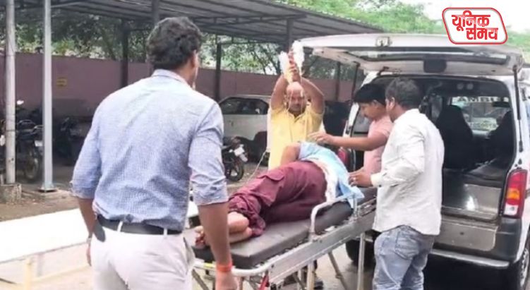 A young man was stabbed in a minor dispute over a car collision