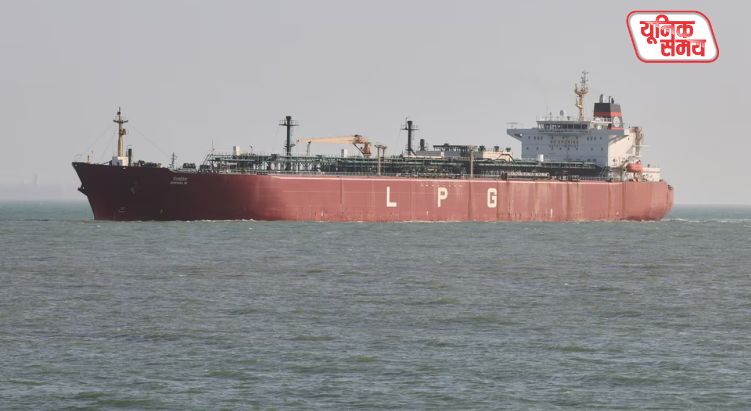 Indian ship 'Nanda Devi' arrives in Gujarat carrying 46,500 tons of LPG