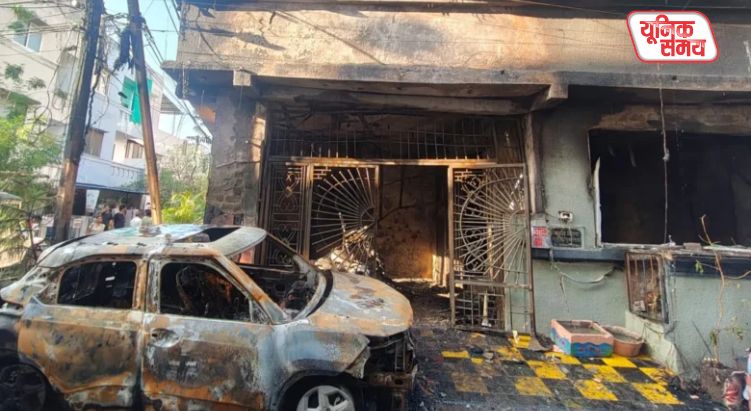 Massive Fire at Home Caused by Short Circuit During Electric Car Charging