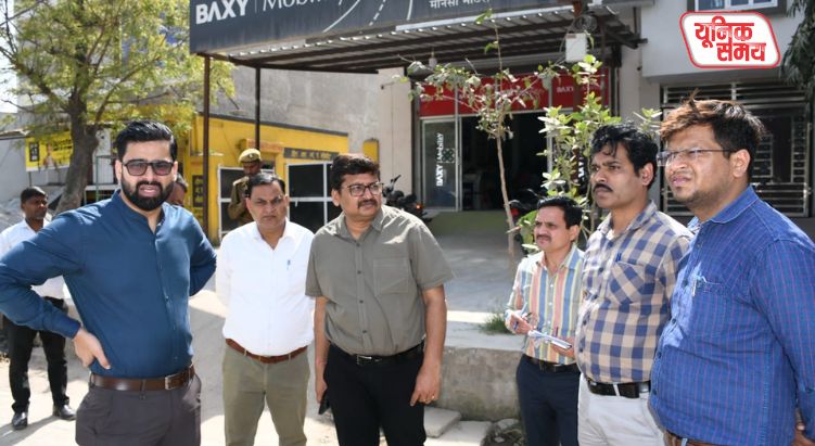 Municipal Commissioner conducts surprise inspection in Govardhan ahead of President's visit
