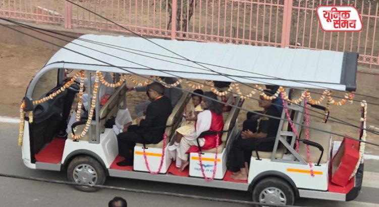 President Droupadi Murmu Arrives in Govardhan