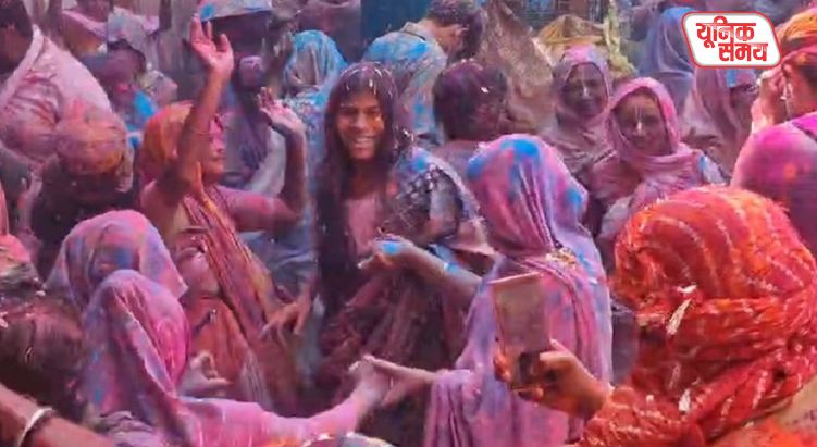 Widowed mothers celebrated 'Holi of Joy' at Gopinath Temple