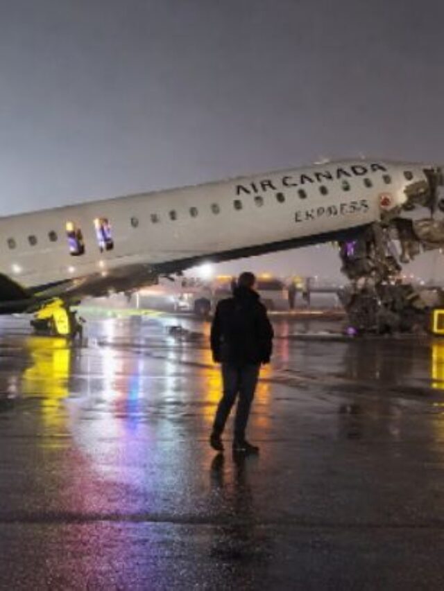 Air Canada Plane Collides with Fire Truck at LaGuardia Airport