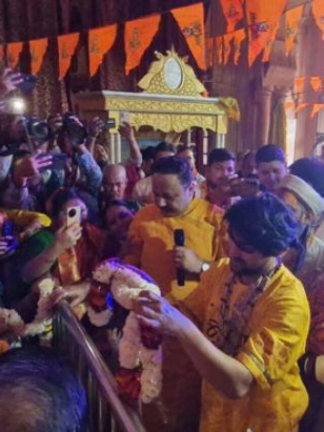 Dhirendra Shastri seeks refuge at the feet of Madan Mohan Ji