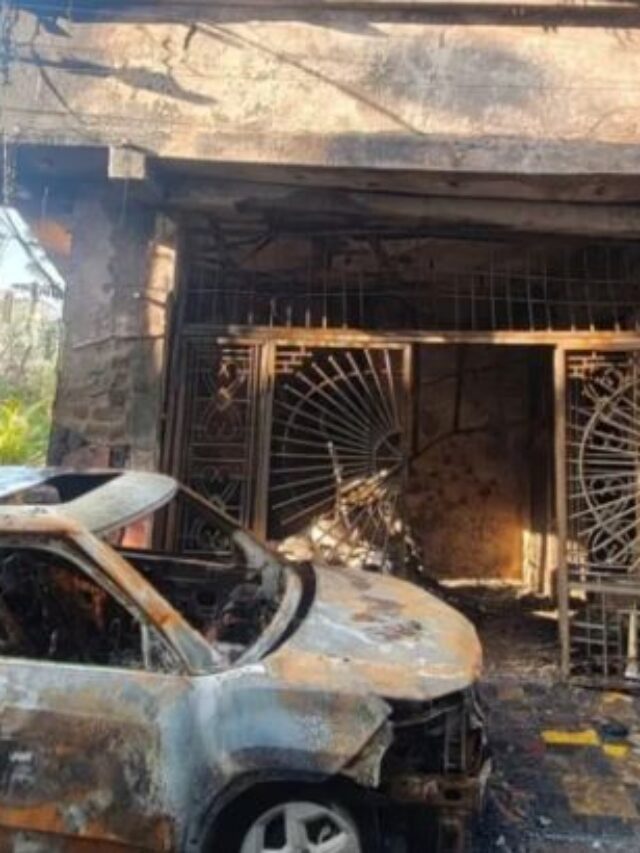 Massive Fire at Home Caused by Short Circuit During Electric Car Charging