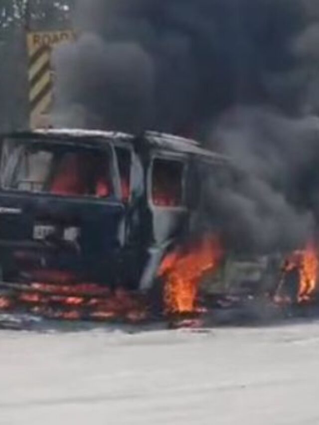 Moving Car Turns into a 'Ball of Fire' Near Jaigurudev Ashram