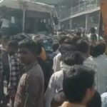A fierce collision between Haryana Roadways and a tempo on the Agra-Delhi highway
