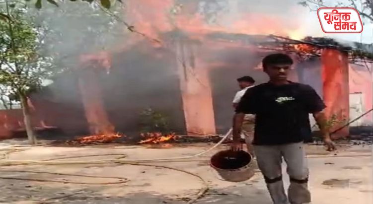 A young man set fire to the Balaji Temple in Pragovardhan