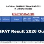 GPAT 2026 Result OUT