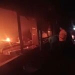 Massive fire breaks out at a sweets shop