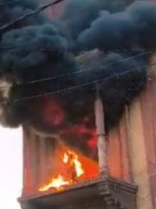 Massive Fire Erupts in the Ancient Cenotaphs of Chhata