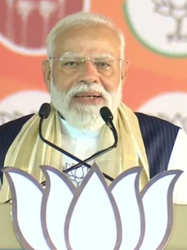 Prime Minister Narendra Modi addressed a massive BJP election rally