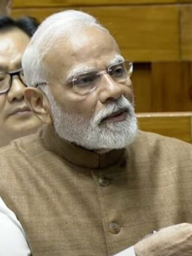 Prime Minister Narendra Modi during the special session of Parliament