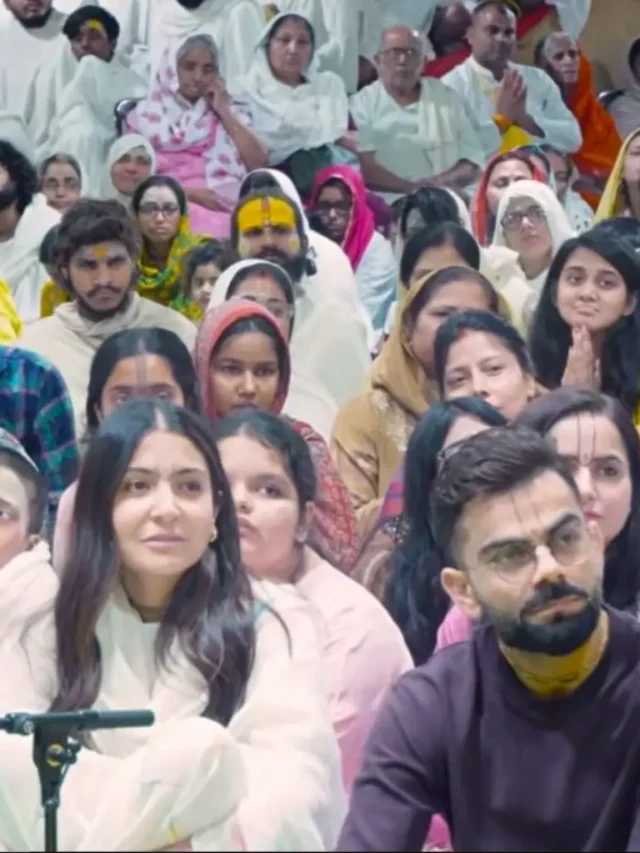 Virat Kohli and Anushka Sharma met Saint Premanand Maharaj on Akshaya Tritiya